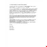 Letter of recommendation for student example document template
