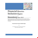 Financial Product Inventory - Find the Perfect Solution for Your Financial Needs example document template