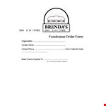 Order Form Template - Easy Fundraiser Contact Form | Checks Payable example document template