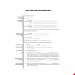 Roommate Agreement Template | Create a Clear Agreement with Landlord & Roommates example document template