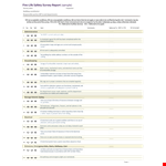 Fire Safety Example - Essential Survey for Enhanced Fire Safety example document template