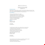 Military Police Officer Resume Sample example document template