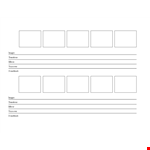 Create Engaging Commercial Storyboards with Our Template example document template 