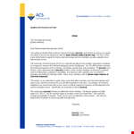 Local Chemical Invitation Letter - Insert and Section Included example document template