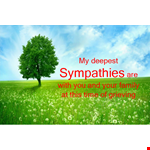 Sympathy Message Template - Expressing Deepest Sympathies to the Family example document template 