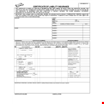 Insurance Acord Form example document template