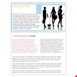 Custom Newsletter Templates for Your Business | Lorem Ipsum example document template 