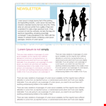Custom Newsletter Templates for Your Business | Lorem Ipsum example document template