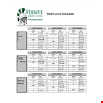 Lunch Schedule and Period Announcements: Stay updated on our lunch timings and entry procedures example document template