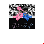 Gender Reveal Invitation Template example document template