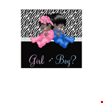 Gender Reveal Invitation Template example document template 