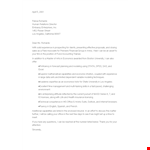 Financial Cover Letter example document template