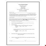 Nursing Scholarship Reference Letter Template example document template