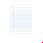 Lined Paper Template example document template