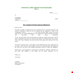 Employee Grievance Letter - Addressing Concerns of Senior Employees example document template