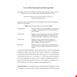 Likert Type Scale Survey example document template