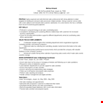 Experienced Sales and Marketing Coordinator - Activities That Bring Valuable Results | Jasper example document template