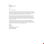 Personalized Reference Letter example document template