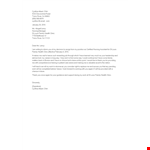 Certified Nurse Assistant Resignation Letter example document template
