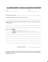 Incident Report School