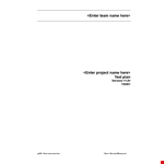 Download Test Plan Template for Software Testing: Describe Your System example document template