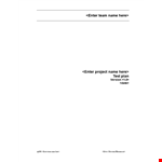 Download Test Plan Template for Software Testing: Describe Your System example document template 
