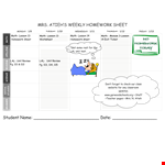 Homework Lesson Sheet - Get Organized with Effective Homework Sheets! example document template