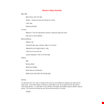 Ultimate Newborn Packing Checklist: Clothing essentials for your infant since birth example document template