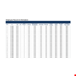 Payroll Template - Federal, Percentage | Adams example document template