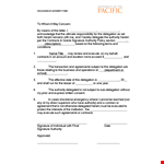 Effective Delegation of Authority: To Whom It May Concern Letter & Contracts example document template