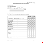 Root Cause Analysis Template | Identify Issues example document template