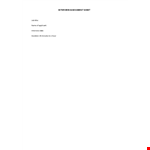 Interview Assessment example document template
