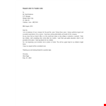 Request For Employee Transfer Letter Template example document template