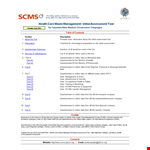 Situation Analysis Template Excel example document template