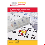Medication Schedule Template | Monthly Medication Reminders example document template