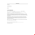 Equipment Letter of Introduction | Company Introduction example document template