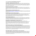 Bright November Preschool Newsletter Template for Children example document template