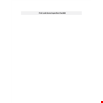New Home Inspection Checklist Template example document template