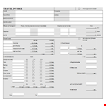 Travel Invoice Template | Total Costs and Expenses Covered example document template