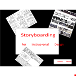 Instructional Design Storyboard Template - Create Engaging Learning Experiences with Storyboards example document template 