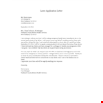 Official Leave Application Letter example document template