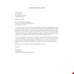 Official Leave Application Letter example document template 