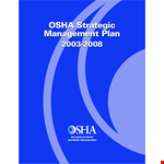 Osha Strategic Management Plan example document template