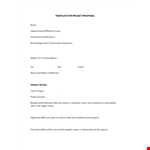 Project Proposal Template - Create Winning Proposals for Conservation Projects example document template