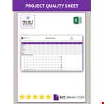 project-quality-sheet