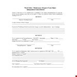 Efficient Order Form Template for Supervisors | Easily Track Completed Sections example document template