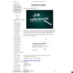 Request for Recommendation Letter for Job: A Complete Guide example document template