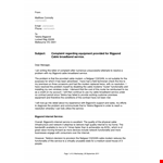 Complaint Letter Format for Poor Internet Service - Improve Your Network, Internet, and Router example document template