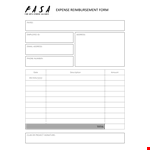 Reimbursement Form for Expense Address | Fast and Easy Payee Reimbursement example document template