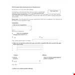 Sales Meeting Survey Template example document template